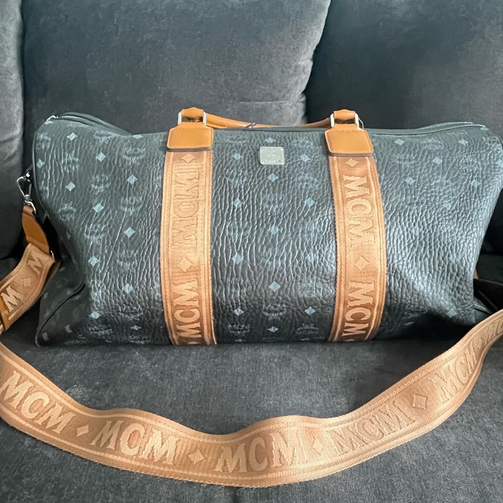 MCM Visetos Traveler Weekender Bag